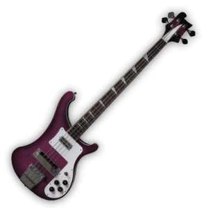 Custom Made 4 Strings Bass Trans Purple 4003 Style Electric Bass