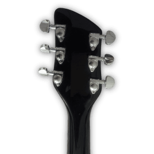 Custom Made Jetglo Black 360 Style 6 Strings Electric Guitar - Image 7