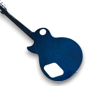 Custom Made Flame Maple Top 6 Strings LP Style Blueberry Burst Electric Guitar - Image 5