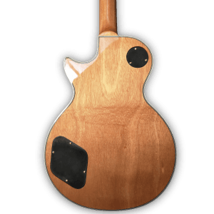Custom Made Spalted Maple Top Natural Finish LP Style Dragon Inlay 6 Strings Electric Guitar - Image 6