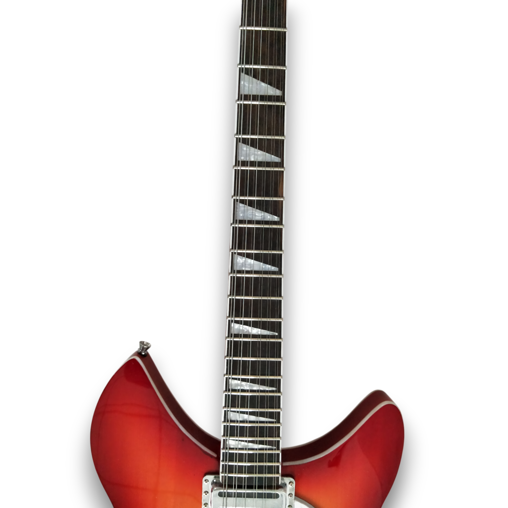 Custom Made Semi-Hollow 360 12 Fireglo Color Style Electric Guitar 12 String - Image 3