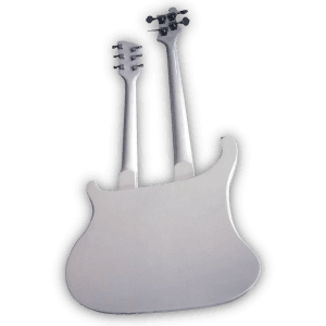 Custom Made Double Neck White 4080 Style 4 Strings Bass & 6 Strings Electric Guitar - Image 2