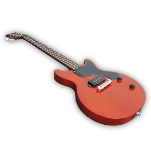 Custom Made Double Cut P90 Pickups LP Junior Style Translucent Wood Finish 6 Strings Electric Guitar - Image 2