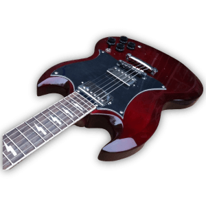 Custom Made SG Style Wine Red 6 Strings Electric Guitar - Image 3