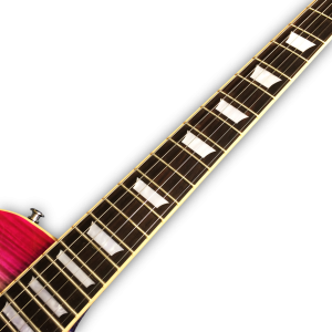 Custom Made Flame Maple Top Blueberry Burst LP Style Electric Guitar 6 Strings - Image 4