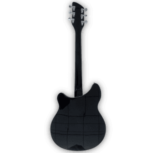 Custom Made Jetglo Black 360 Style 6 Strings Electric Guitar - Image 5
