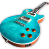Custom Made Turquoise Green LP Style Flame Maple Top Electric Guitar