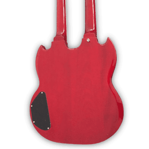 Custom Made Cherry Red Don Felder SG Style 1275 Double Neck 12 & 6 Strings Electric Guitar - Image 4