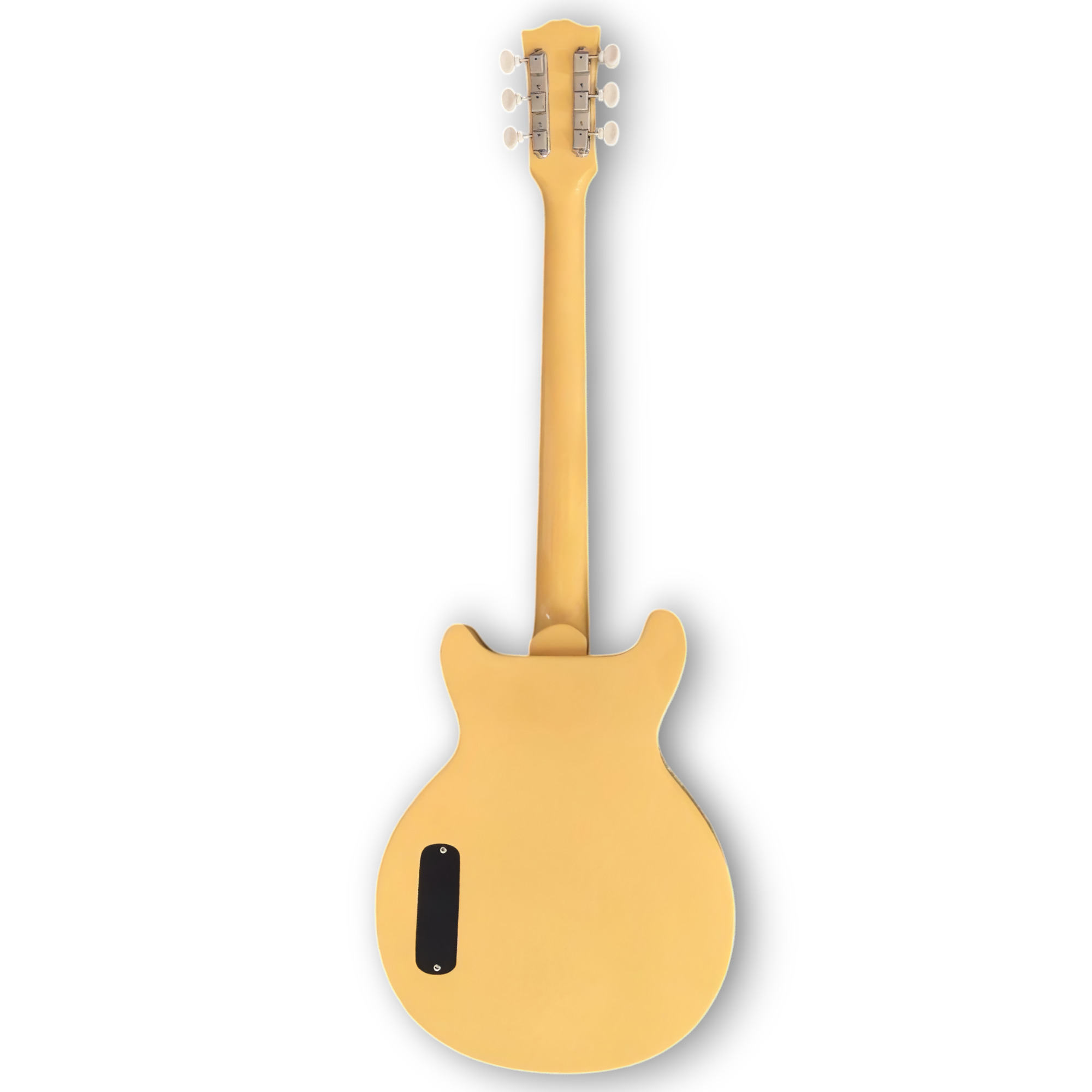 Custom Made TV Yellow P90 Pickup Double Cut LP Junior Style 6 Strings Electric Guitar - Image 4