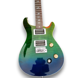 Custom Made Rainbow Flame Maple Top Wood 6 Strings Electric Guitar