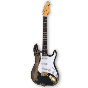 Custom Made Heavy Relic John Mayer Black One Strat Style 6 Strings Electric Guitar