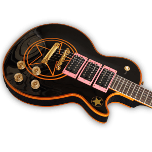 Custom Made Black Star LP Style 6 Strings Electric Guitar - Image 2