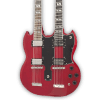 Custom Made Cherry Red Don Felder SG Style 1275 Double Neck 12 & 6 Strings Electric Guitar