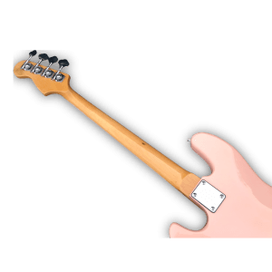 Custom Made Shell Pink Jazz Style 4 Strings Electric Bass - Image 4