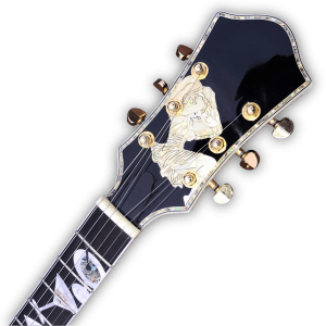 Custom Made Purple Quilted Maple Top Scroll Style Mother of Pearl Pin-up Girl 6 Strings Electric Guitar - Image 6