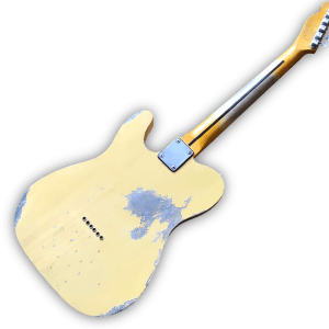 Custom Made Heavy Aged Butterscotch Blonde Relic Tele Style 6 Strings Electric Guitar - Image 6