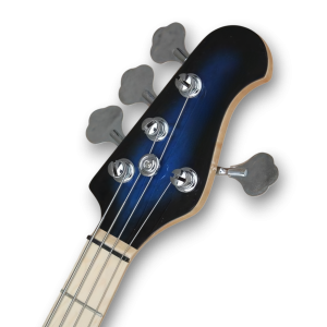Custom Made Pacific Blue Burst 4 Strings Electric Bass - Image 3