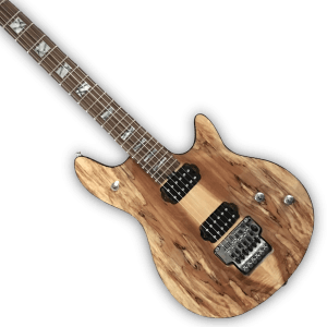 Custom Made Spalted Maple Top Natural Finish 6 Strings Electric Guitar - Image 2