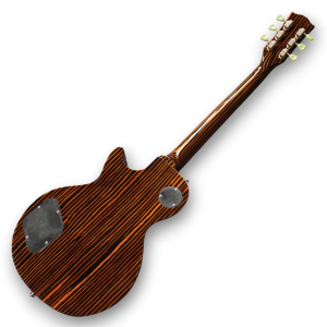 Custom Made Top LP Zebrawood  Style 6 Strings Electric Guitar - Image 3