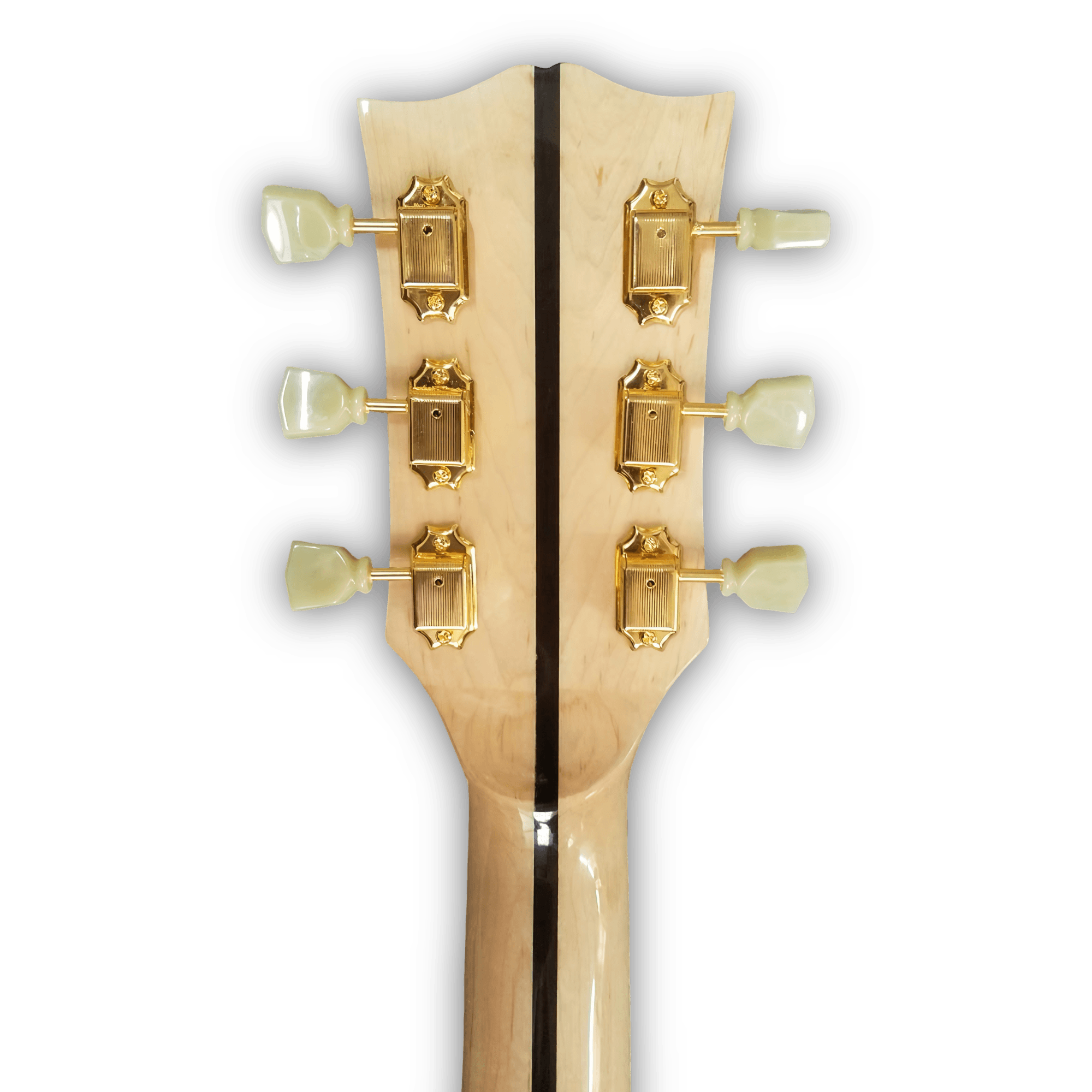 Custom Made Natural Maple Wood Finish SJ200 Elvis Style Acoustic Guitar - Image 6