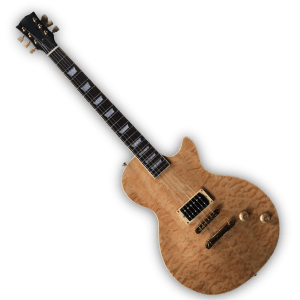 Custom Made LP Style Natural Finish Quilted Maple Top Electric Guitar - Image 2