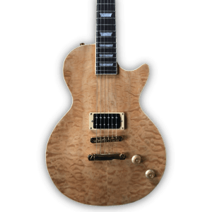 Custom Made LP Style Natural Finish Quilted Maple Top Electric Guitar