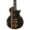 Custom Made Relic Black Iron Cross Guitar LP James Hetfield Style Electric Guitar