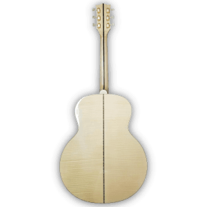 Custom Made Natural Maple Wood Finish SJ200 Elvis Style Acoustic Guitar - Image 5