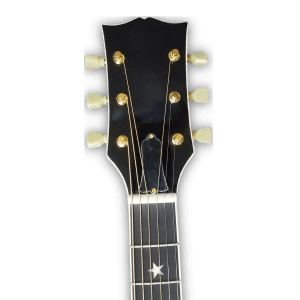 Custom Made Natural Maple Wood Finish SJ200 Elvis Style Acoustic Guitar - Image 4