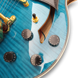 Custom Made Johnny A Style Hollowbody Blue Flame Maple Top 6 Strings Electric Guitar - Image 8