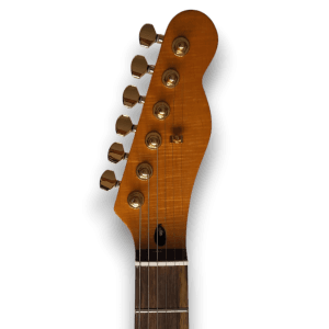 Custom Made Zebra Wood Top Tele Style 6 Strings Electric Guitar - Image 8