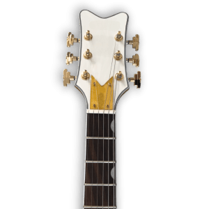 Custom Made White Hollow Body Falcon Style 6 Strings Left Handed Electric Guitar - Image 2