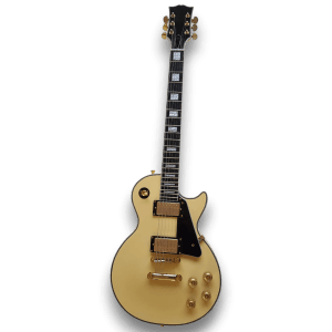 Custom Made Antique Ivory LP Style 6 Strings Electric Guitar - Image 2