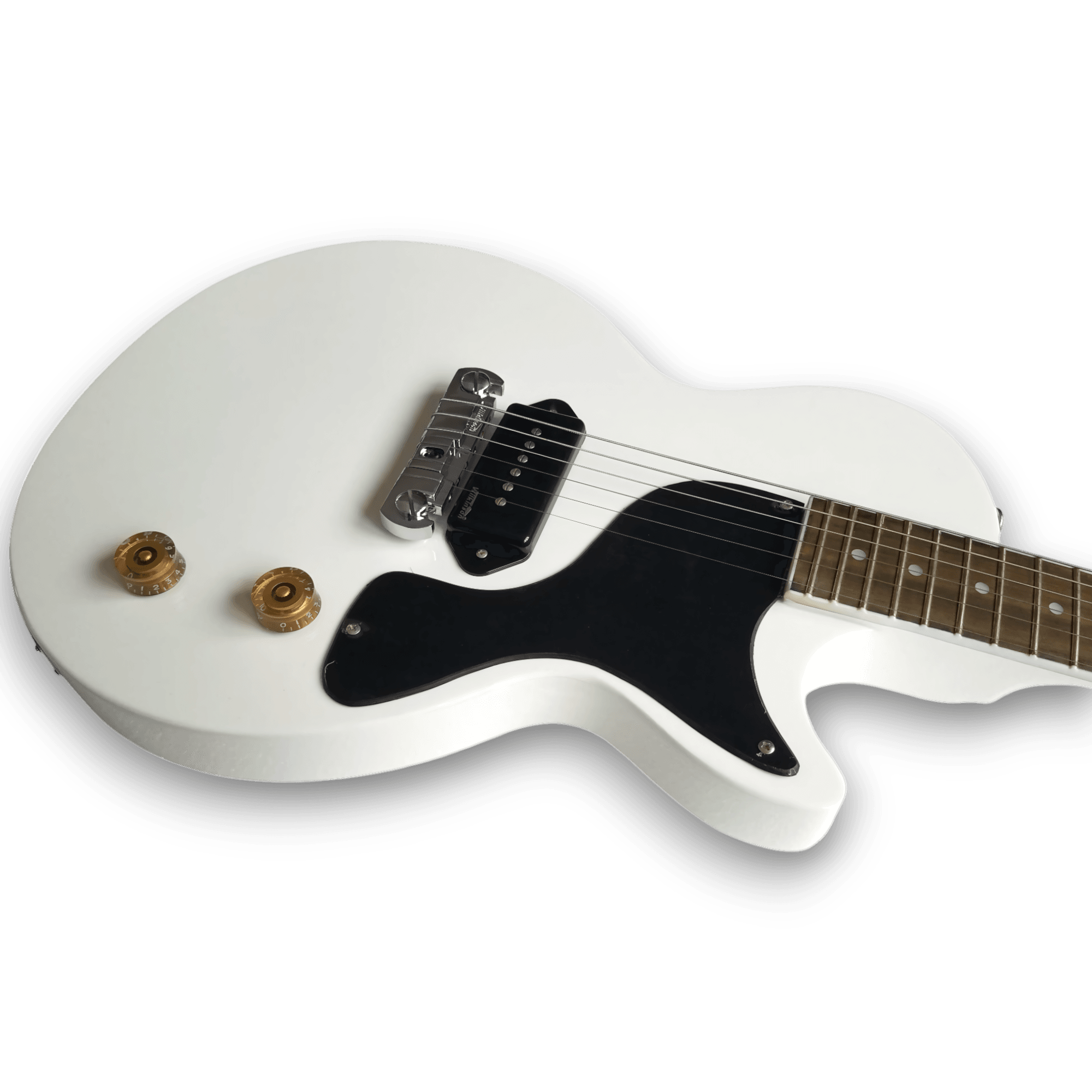 Custom Made P90 Billie Joe Armstrong Style White 6 Strings Electric Guitar - Image 3
