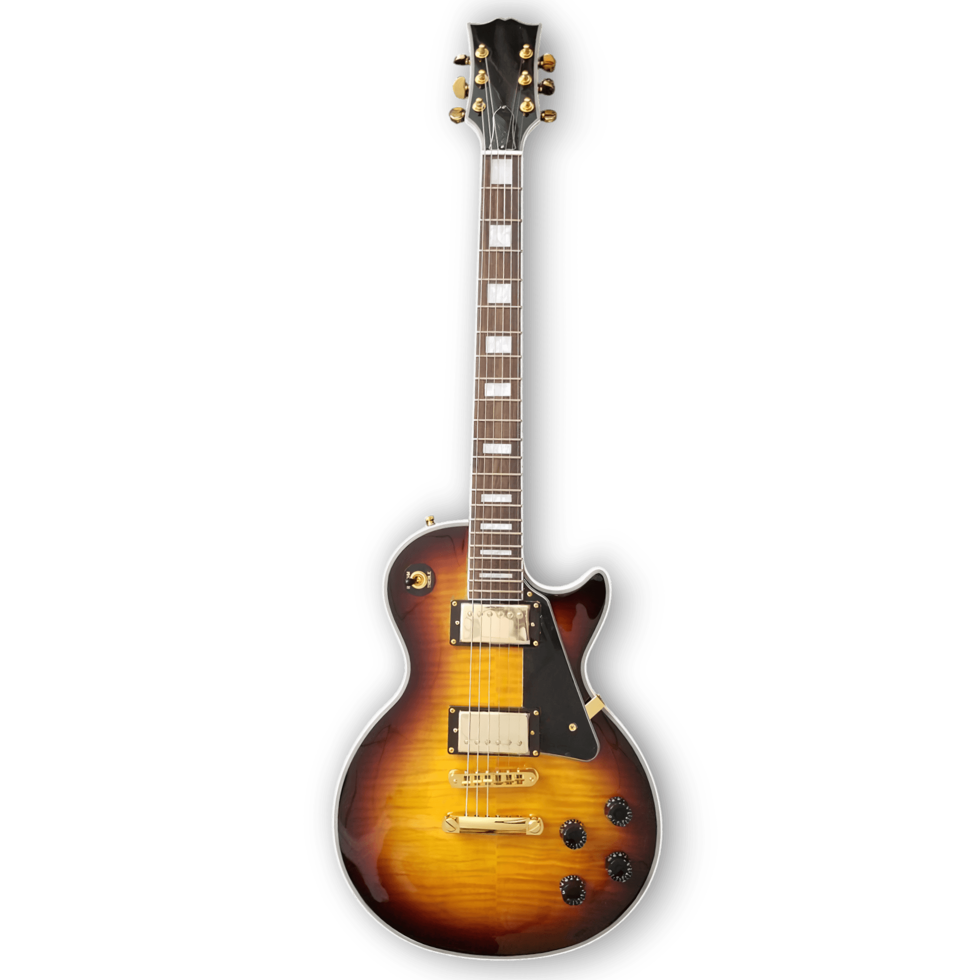Custom Made Sedona Burst Flame Maple Top LP Style Electric Guitar 6 Strings - Image 2
