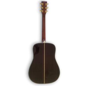 Custom Made Sunburst D45 Dreadnought Style Abalone Inlay Acoustic Guitar - Image 6