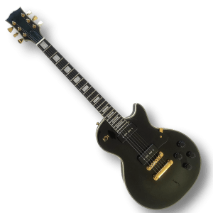 Custom Made P90 Black Beauty LP Style 6 Strings Electric Guitar - Image 2