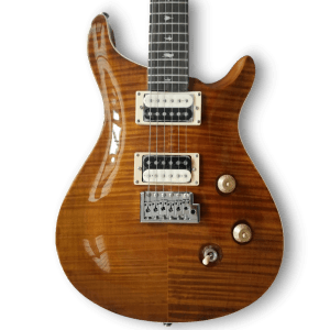 Custom Made Amber Flame Maple Top Style 6 Strings Electric Guitar - Image 2
