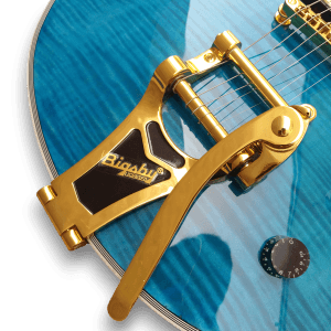 Custom Made Johnny A Style Hollowbody Blue Flame Maple Top 6 Strings Electric Guitar - Image 7