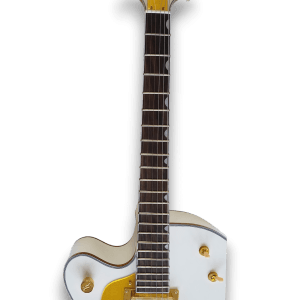 Custom Made White Left Handed Hollow Body Falcon Style 6 Strings Electric Guitar - Image 2
