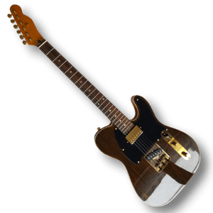Custom Made Zebra Wood Top Tele Style 6 Strings Electric Guitar - Image 2