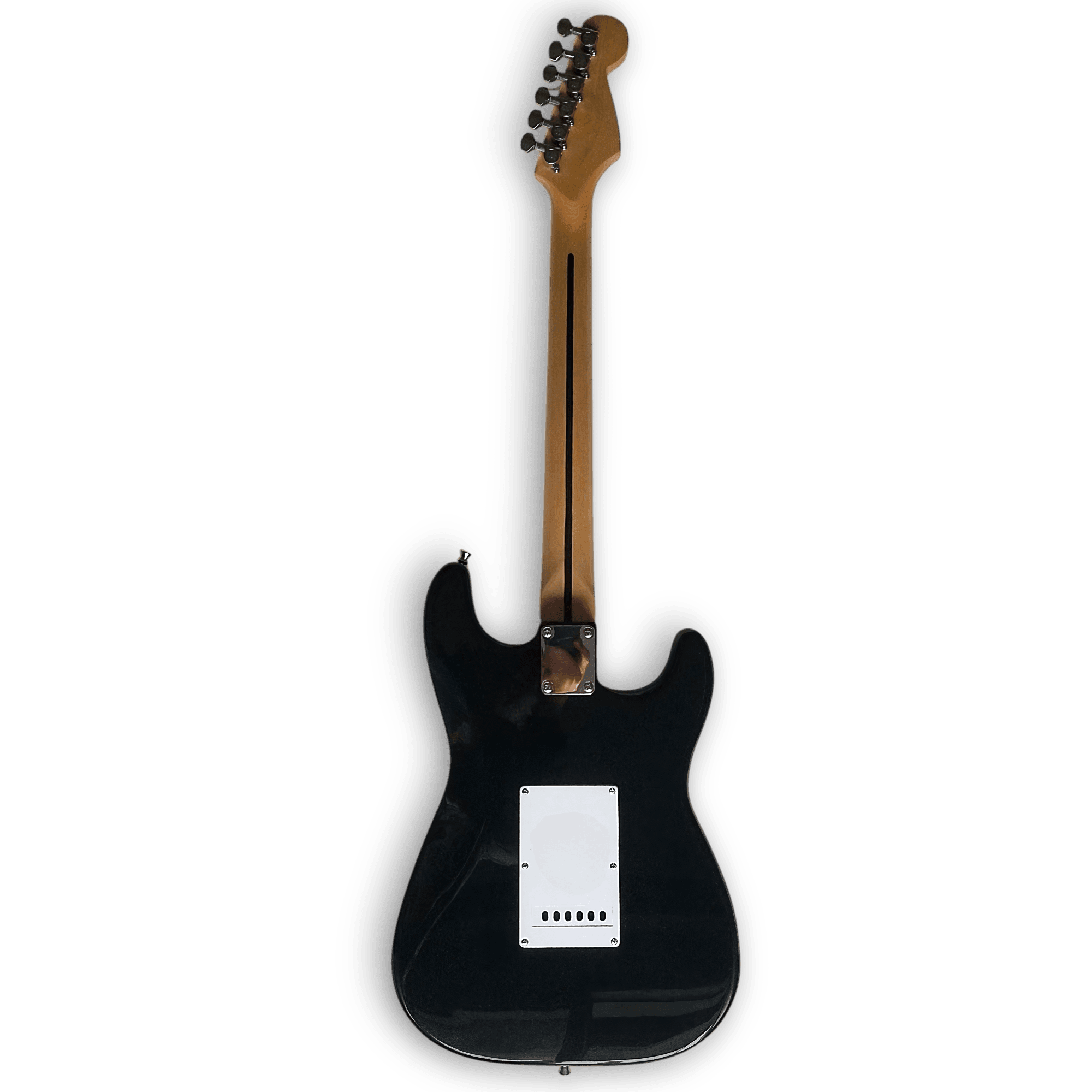Custom Made Maple Fretboard Left Handed Black Strat Style 6 Strings Electric Guitar - Image 9