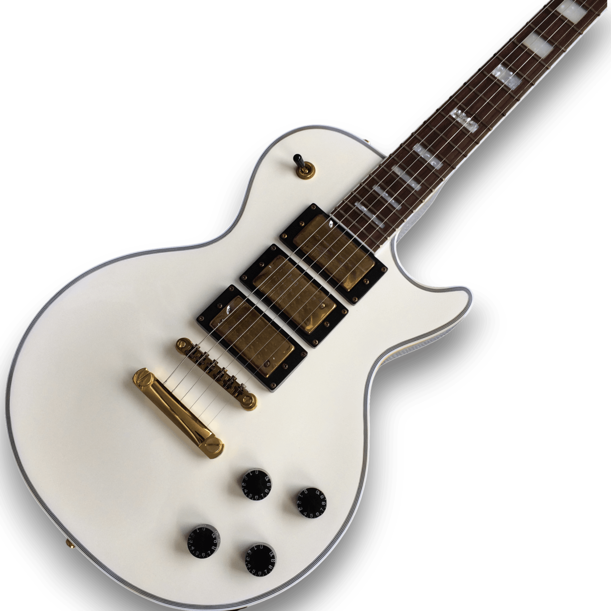 Custom Made White LP Style 6 Strings Electric Guitar
