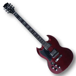 Custom Made Cherry Vintage Tony Iommi SG Style Left Handed 6 Strings Electric Guitar