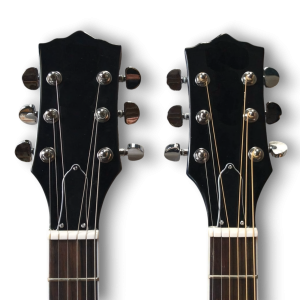 Custom Made Blue Flame Maple Top Crossroads Style 12&6 Strings Left Handed Acoustic and Electric Guitar - Image 3