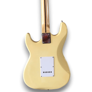 Custom Made Cream Strat Style Maple Scalloped Fretboard 6 Strings Electric Guitar - Image 8