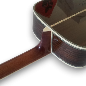 Custom Made Sunburst D45 Dreadnought Style Abalone Inlay Acoustic Guitar - Image 8