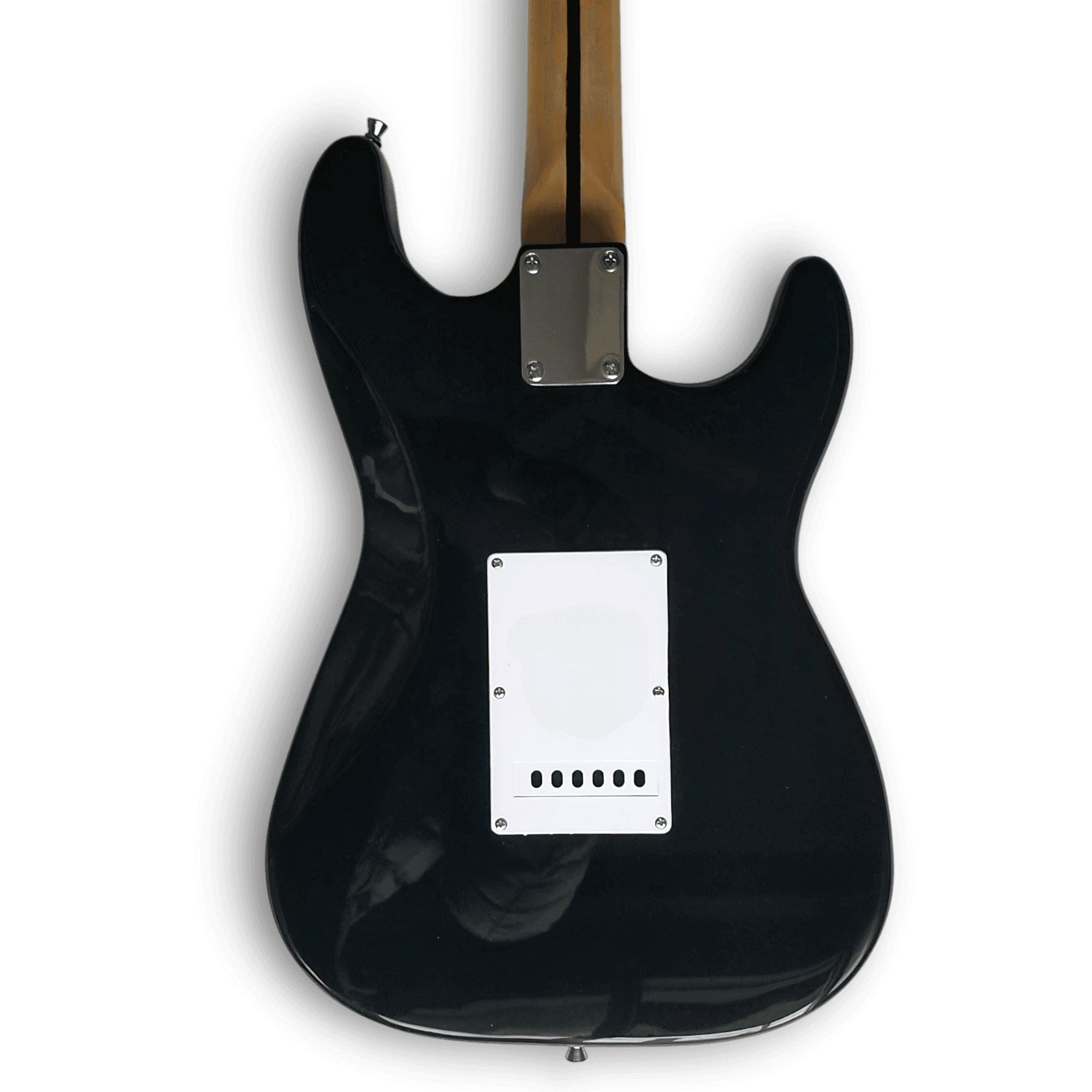 Custom Made Maple Fretboard Left Handed Black Strat Style 6 Strings Electric Guitar - Image 10