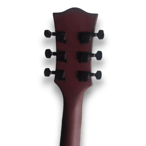 Custom Mad Natural Wood F-Hole Acoustic Guitar - Image 6