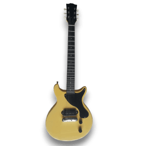 Custom Made Double Cut TV Yellow P90 Pickup LP Junior Style 6 Strings Electric Guitar - Image 2
